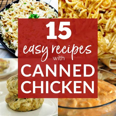 QUICK & EASY CANNED CHICKEN RECIPES | PANTRY STAPLES | WHAT'S FOR DINNER | CHEAP MEALS Welcome back my cooking friends! Today I am using canned chicken as a ...